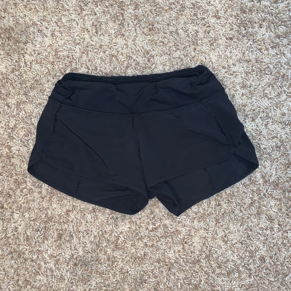 Lululemon Black Speed Up Shorts